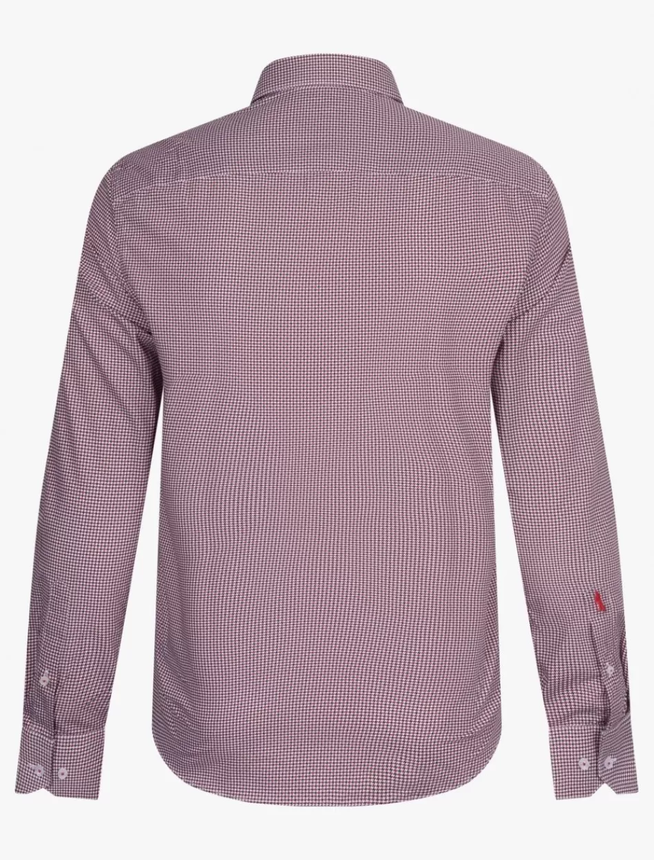 Overhemden>Cavallaro Napoli Camilio Overhemd White / Dark Red