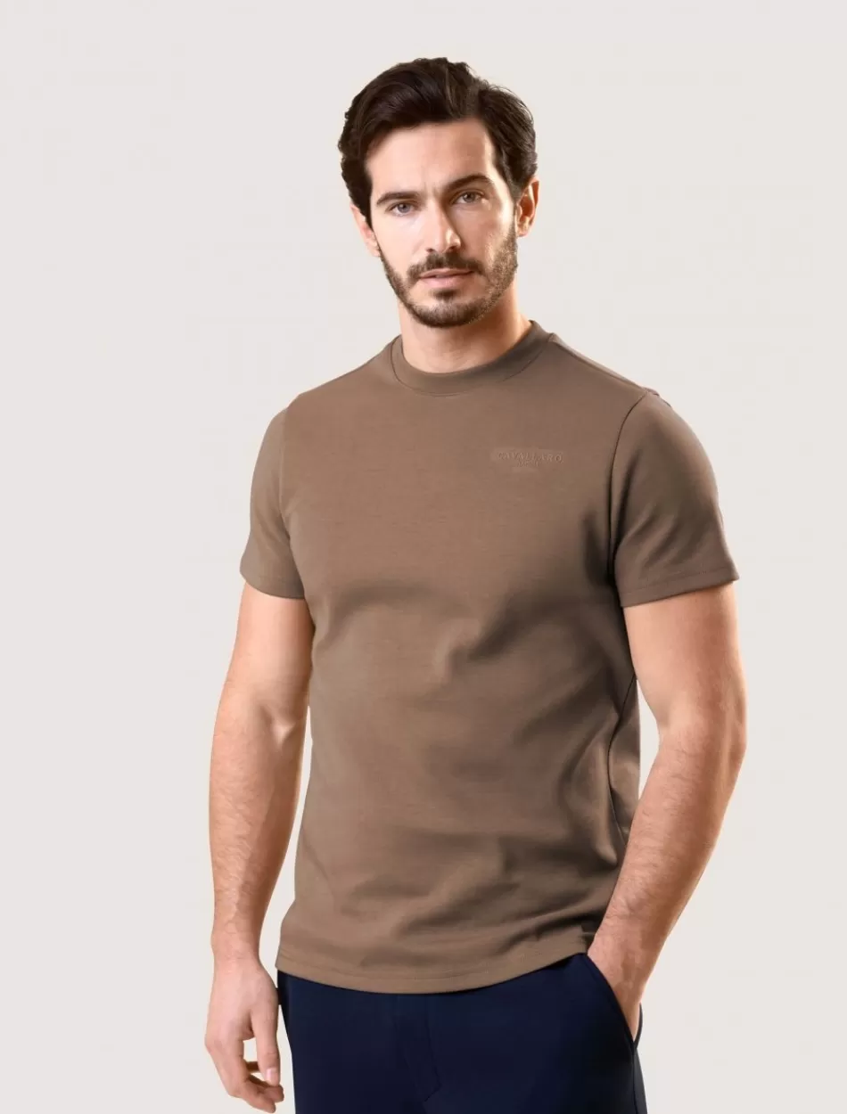 T-Shirts>Cavallaro Napoli Pescaro Relaxed T-Shirt Bruin